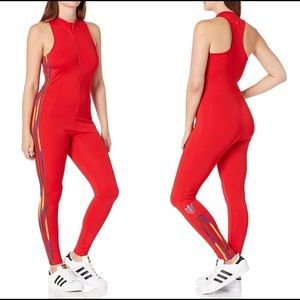 adidas stagesuit red and rainbow size xl